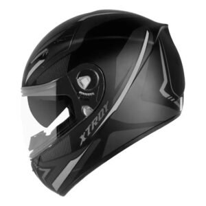 Capacete Ebf Xtroy Drone Preto E Prata Fosco Com Óculos